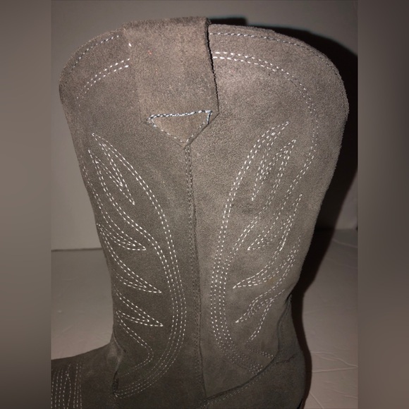Silvia Cobos Rodeo Gray Boots - Suede Western Cowgirl/Cowboy Size 11 NWOB - Picture 7 of 11